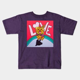 Love, Sawyer Yorkie Kids T-Shirt